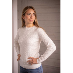 Sweatshirt Pénélope Virginia mulher Cru Branco Sweatshirt Pénélope Virginia mulher Cru Branco