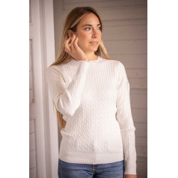 Sweatshirt Pénélope Virginia mulher Cru Branco Sweatshirt Pénélope Virginia mulher Cru Branco