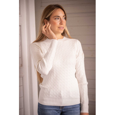 Sweatshirt Pénélope Virginia mulher Cru Branco Sweatshirt Pénélope Virginia mulher Cru Branco