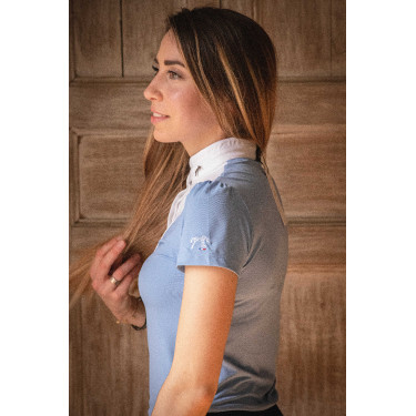 Polo de competição Pénélope Moon Azul ártico Polo de competição Pénélope Moon Azul ártico