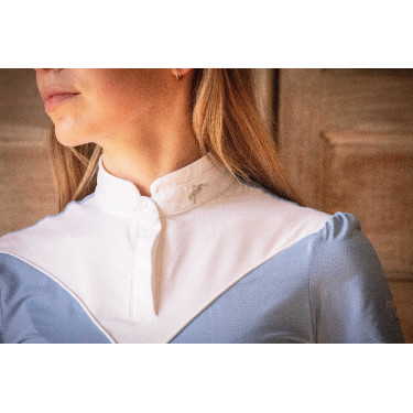 Polo de competição Pénélope Moon Azul ártico Polo de competição Pénélope Moon Azul ártico