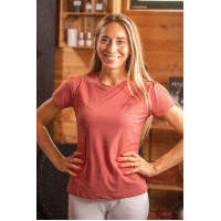 T-shirt Pénélope Techflo mulher Terracota Laranja