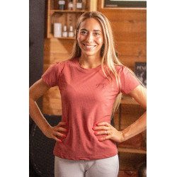 T-shirt Pénélope Techflo mulher Terracota Laranja