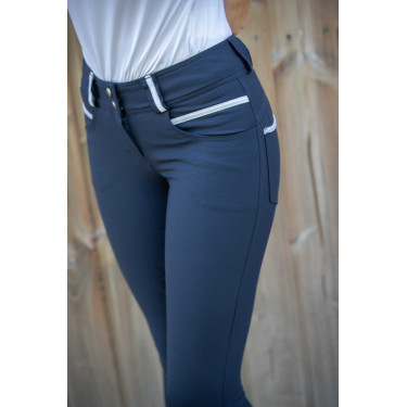 Calça Pénélope Fun com culote completo Azul-marinho