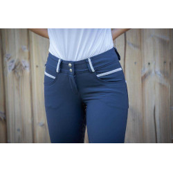 Calça Pénélope Fun com culote completo Azul-marinho