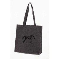 Bolsa Pénélope Feltro Cinza / preto Cinzento