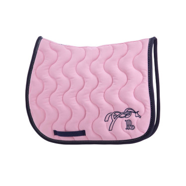 Almofada de sela Pénélope Classique Rosa claro / marinho