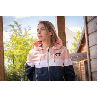 Blusão Pénélope Celecce Marinho / camelo Azul