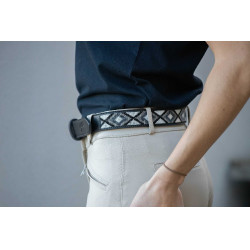 Cinto Pénélope Pearl Preto / branco