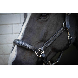 Caveira de couro Pénélope Point Sellier Preto