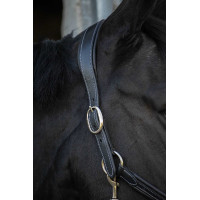 Caveira de couro Pénélope Point Sellier Preto