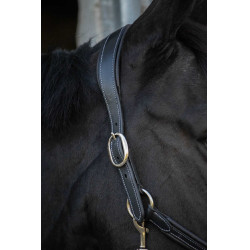 Caveira de couro Pénélope Point Sellier Preto