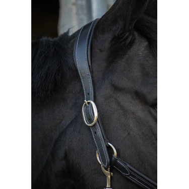 Caveira de couro Pénélope Point Sellier Preto