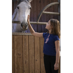 T-shirt Equithème Janice Azul-marinho