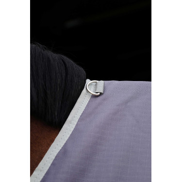 Capa Equithème Tyrex 1200D reciclada Cinzento-acastanhado Castanho Capa Equithème Tyrex 1200D reciclada Cinzento-acastanhado Castanho