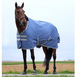 Capa Equithème Tyrex 600D reciclada Azul-marinho Capa Equithème Tyrex 600D reciclada Azul-marinho