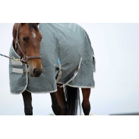 Capa Equithème Tyrex 600D reciclada Azul-marinho Capa Equithème Tyrex 600D reciclada Azul-marinho