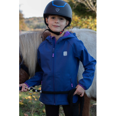 Softshell Equi-Kids Amandine Azul-marinho