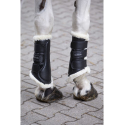 Polainas fechadas Norton com lã sintética Preto / cru