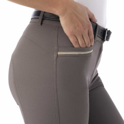 Calça Equitheme Gizel  Cinzento-acastanhado Castanho