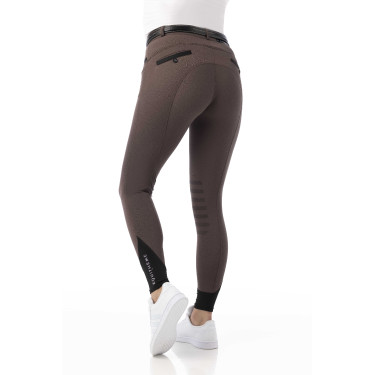 Calça Equithème Safir Marrom / preto Castanho