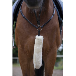 Capa de peitoral Equithème Teddy Cru Bege