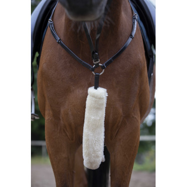 Capa de peitoral Equithème Teddy Cru Bege