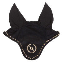 Touca anti-moscas Back On Track com orelhas Preto