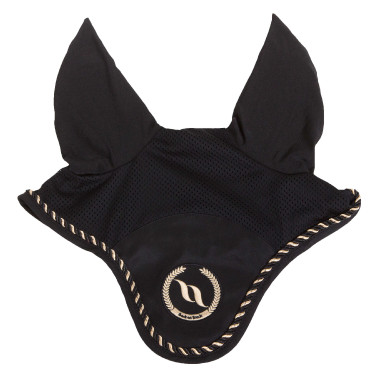 Touca anti-moscas Back On Track com orelhas Preto