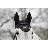 Touca anti-moscas Back On Track com orelhas Preto