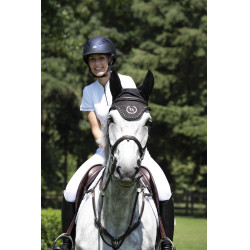 Touca anti-moscas Back On Track com orelhas Preto