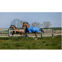 Cobertura Equithème Tyrex 1200D Aisance Azul / preto