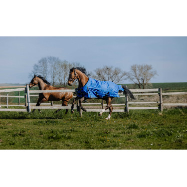 Cobertura Equithème Tyrex 1200D Aisance Azul / preto