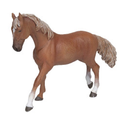 Estatueta égua Papo puro-sangue inglês alazão