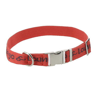 Coleira de nylon Diego & Louna para cão Coral / antracite Vermelho