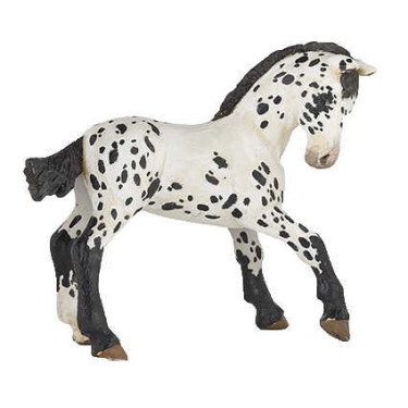 Estatueta Potro Appaloosa preto Papo Estatueta Potro Appaloosa preto Papo