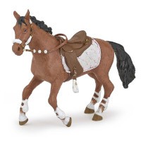 Figura Cavalo da amazona fashion inverno Papo