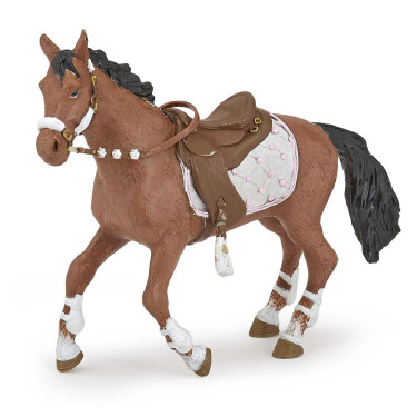 Figura Cavalo da amazona fashion inverno Papo