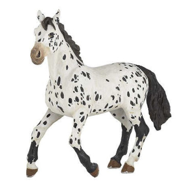 Estatueta Appaloosa preta Papo