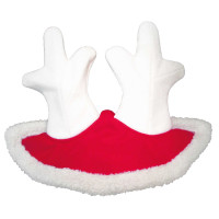 Touca de Natal com orelhas em forma de chifre de rena