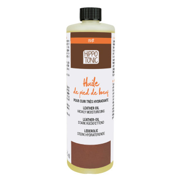 Loção para couro à base de óleo de pata de boi verdadeiro Hippo-Tonic