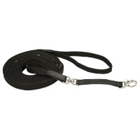 Linha de trabalho com alma em couro Covalliero Preto Linha de trabalho com alma em couro Covalliero Preto