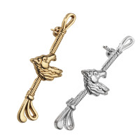 Alfinete de gravata cabeça de cavalo Prateado Cinzento