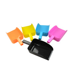 Pá de grãos plástica colorida Preto Pá de grãos plástica colorida Preto