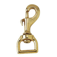 Mosquetão com olhal 20 mm quadrado latão