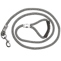 Corda de amarração Norton com cabo de borracha Preto / branco