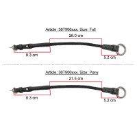 Montantes de elevação em couro/corda Eric Thomas Pro Havana Castanho