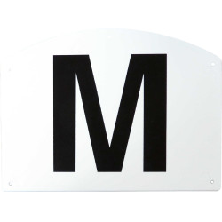 Conjunto de 12 letras de picadeiro com suporte de plástico Hippotonic