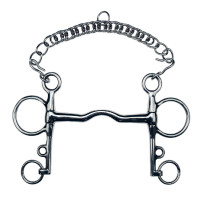 Freio Pelham Feeling reto com passagem de língua