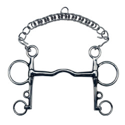 Freio Pelham Feeling reto com passagem de língua